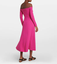 Gabriela Hearst Carole off-shoulder wool gown