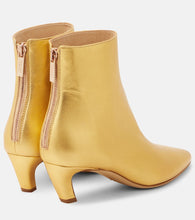 Gabriela Hearst Clayton metallic leather ankle boots