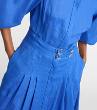 Gabriela Hearst Elea puff-sleeve linen maxi dress
