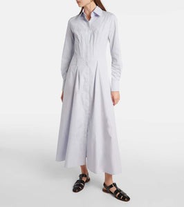 Gabriela Hearst Eugene cotton shirt dress