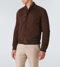 Gabriela Hearst Greg suede bomber jacket