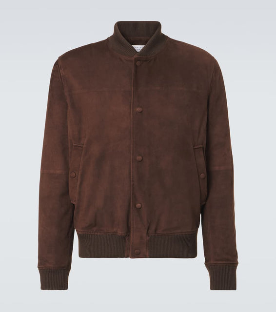 Gabriela Hearst Greg suede bomber jacket