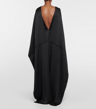 Gabriela Hearst Hunter caped silk satin gown