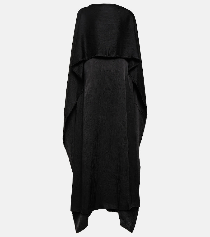Gabriela Hearst Hunter caped silk satin gown. Gabriela Hearst Hunter 披肩真丝缎礼服
