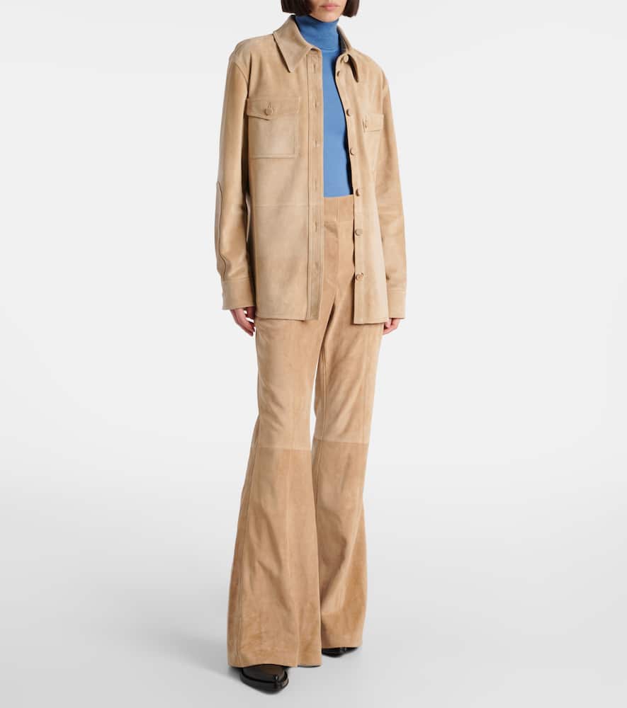 Gabriela Hearst Irene suede overshirt