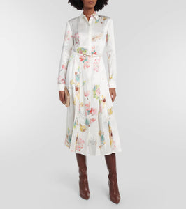 Gabriela Hearst Jane floral silk midi dress