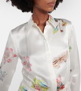 Gabriela Hearst Jane floral silk midi dress