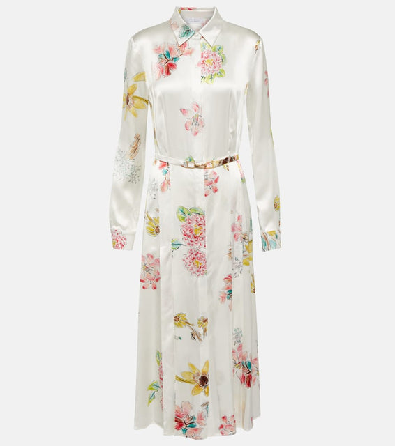 Gabriela Hearst Jane floral silk midi dress