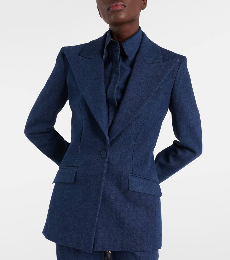 Gabriela Hearst Leiva single-breasted denim blazer