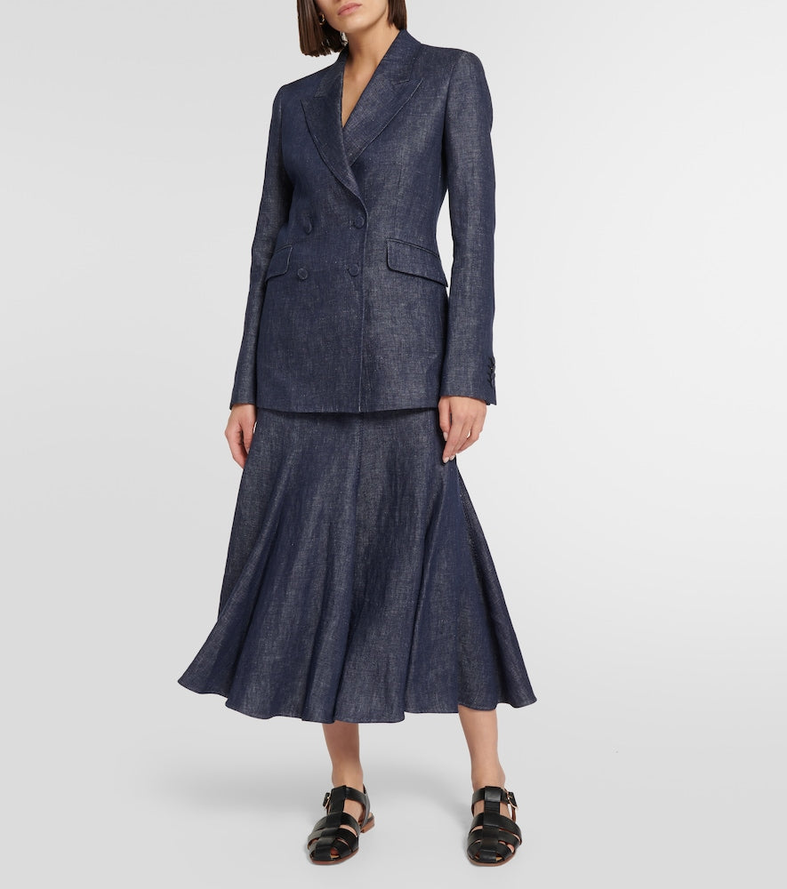 Gabriela Hearst Linen maxi skrit