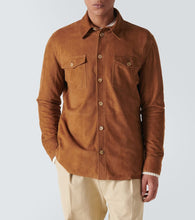 Gabriela Hearst Lucas suede overshirt