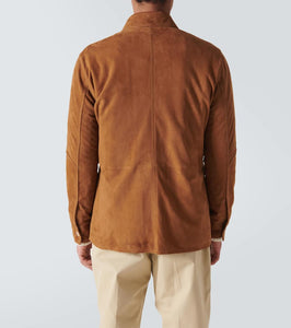 Gabriela Hearst Lucas suede overshirt