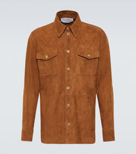 Gabriela Hearst Lucas suede overshirt