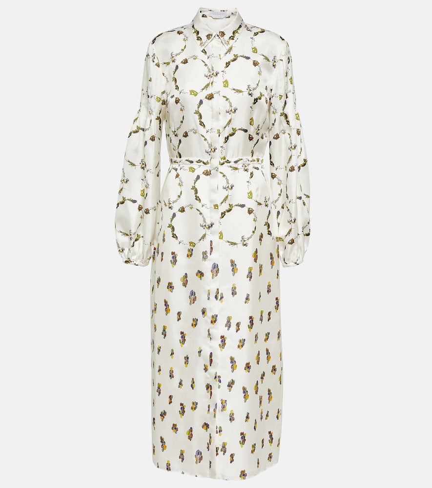 Gabriela Hearst Mauri printed silk twill maxi dress. Gabriela Hearst Mauri 印花真丝斜纹长裙