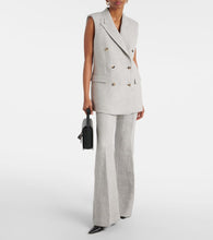 Gabriela Hearst Mayte double-breasted cashmere and linen vest