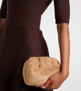 Gabriela Hearst Soft Demi faux shearling clutch
