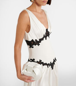 Gabriela Hearst Soft Demi satin clutch
