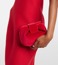 Gabriela Hearst Soft Demi velvet clutch
