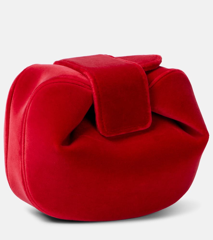 Gabriela Hearst Soft Demi velvet clutch
