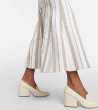 Gabriela Hearst Striped off-shoulder virgin wool maxi dress