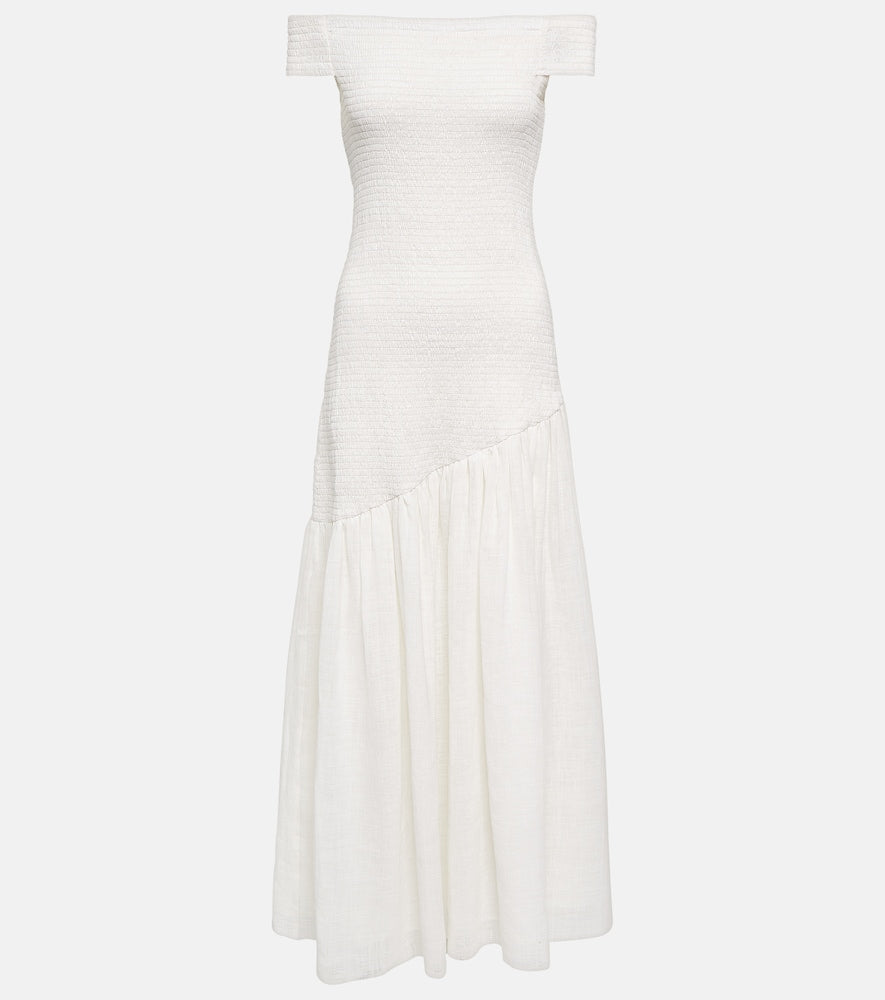 Gabriela Hearst Veloso linen and silk maxi dress. Gabriela Hearst Veloso 亚麻真丝长裙