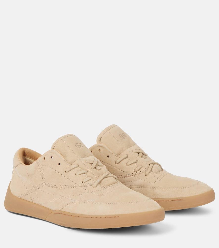 Gabriela Hearst Ohio suede sneakers - Beige Low-Top Sneakers
