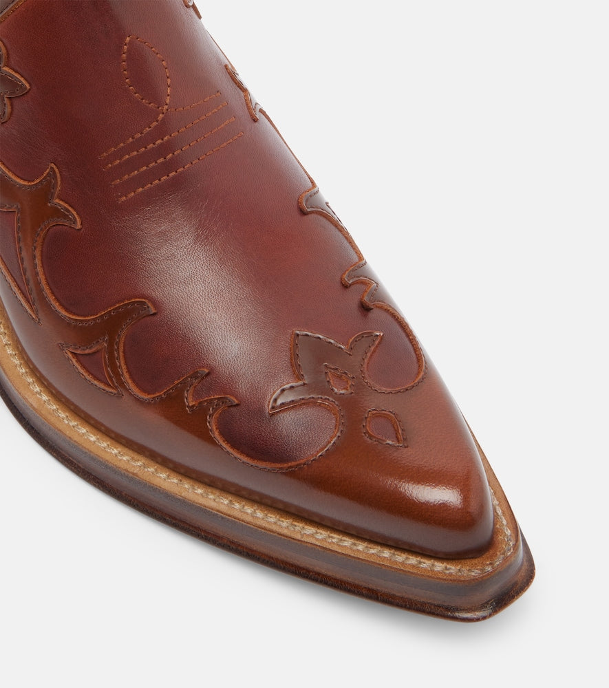 Brown Gabriela Hearst Temperance leather mules - Mid Heel Pumps