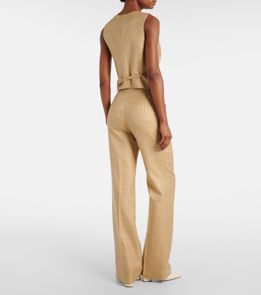 Gabriela Hearst Wool, silk and linen vest
