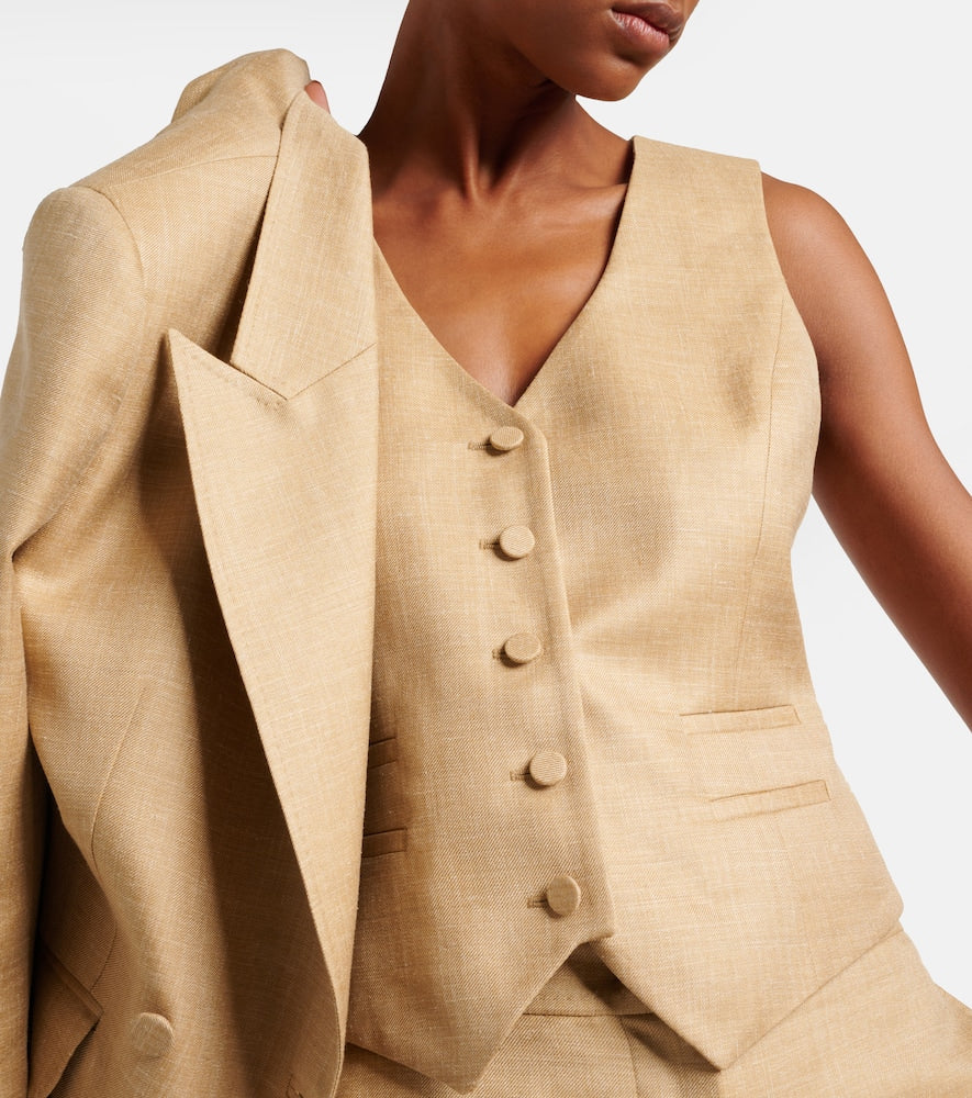 Gabriela Hearst Wool, silk and linen vest