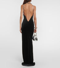 Galvan Avedon embellished velvet gown