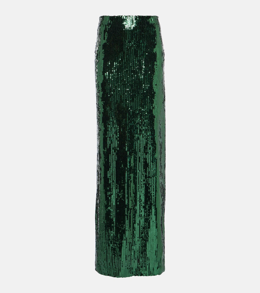 Galvan Beating Heart sequined maxi skirt - Galvan Beating Heart 亮片长裙