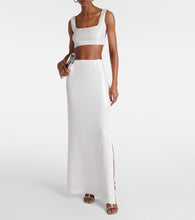 Galvan Bridal Beating Heart sequined maxi skirt