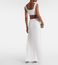 Galvan Bridal Beating Heart sequined maxi skirt