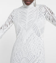 Galvan Bridal Borghese backless lace midi dress