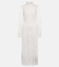Galvan Bridal Borghese backless lace midi dress. Galvan Bridal Borghese 露背蕾丝中长连衣裙