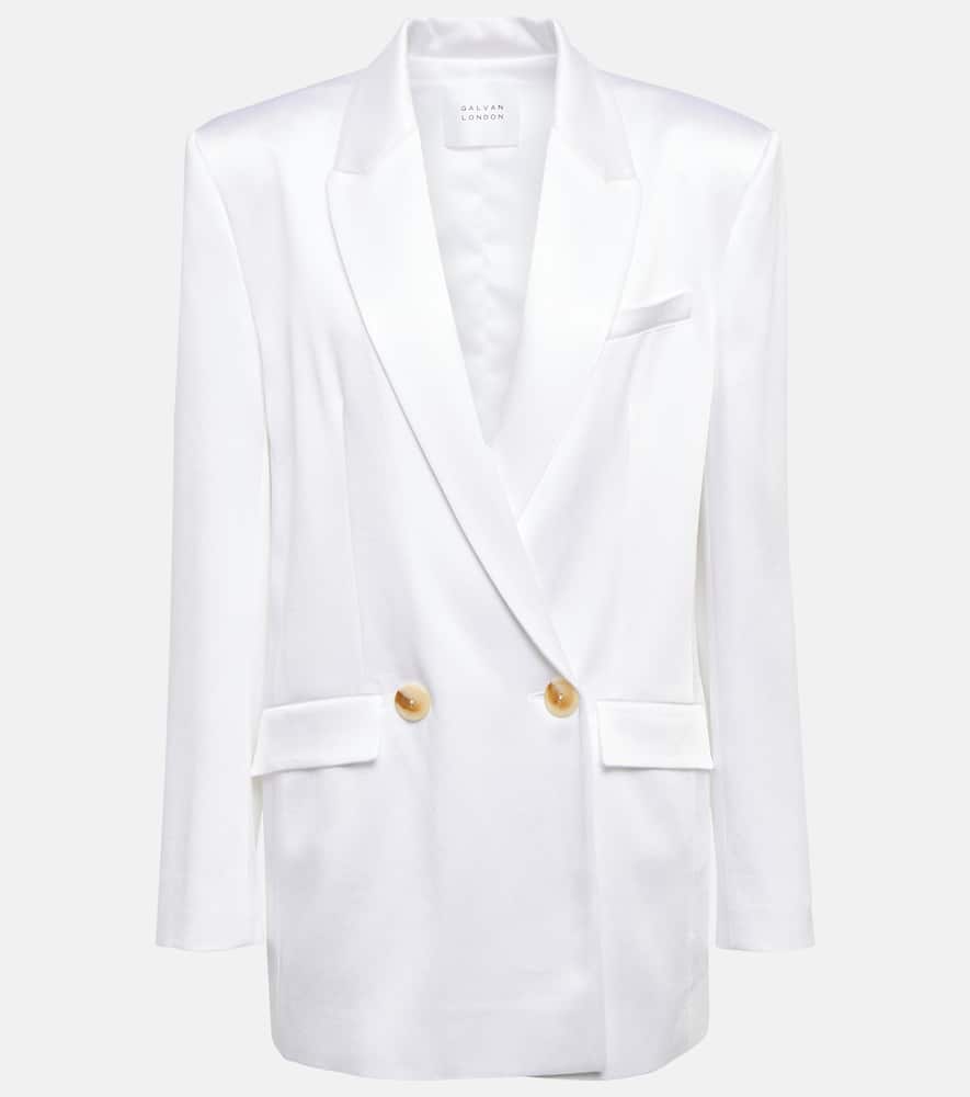 Galvan Bridal Boyfriend double-breasted blazer
