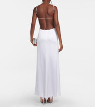 Galvan Bridal Pearled Cove cutout gown
