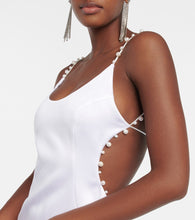 Galvan Bridal Pearled Cove cutout gown