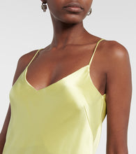 Galvan Cropped slip dress