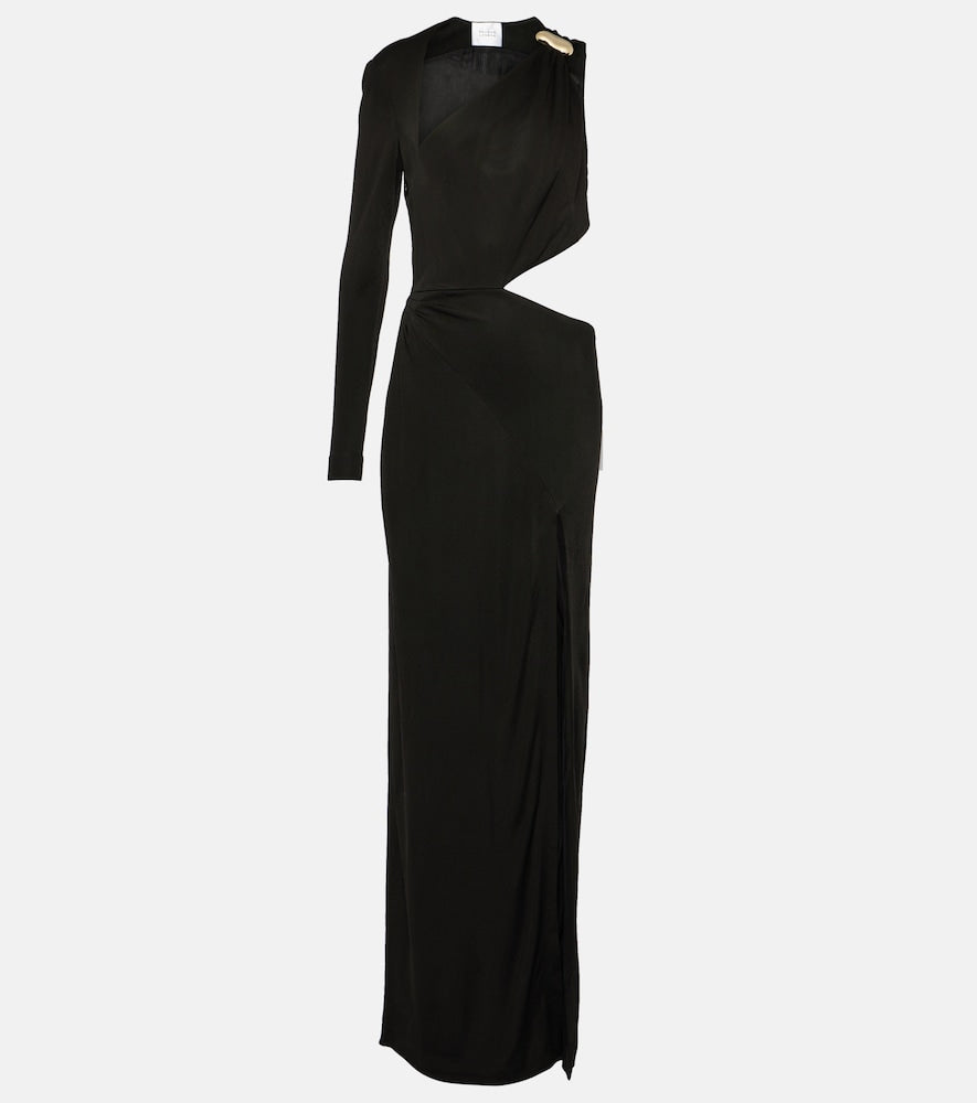 Galvan Cutout one-shoulder gown. Galvan 镂空单肩礼服