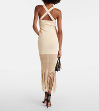 Galvan Diana fringed midi dress