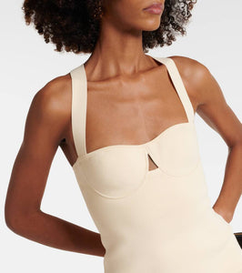 Galvan Diana fringed midi dress