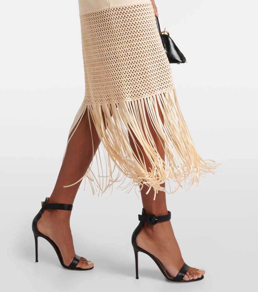 Galvan Diana fringed midi dress