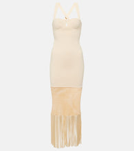 Galvan Diana fringed midi dress