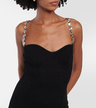 Galvan Globe Chain Wave ribbed-knit midi dress