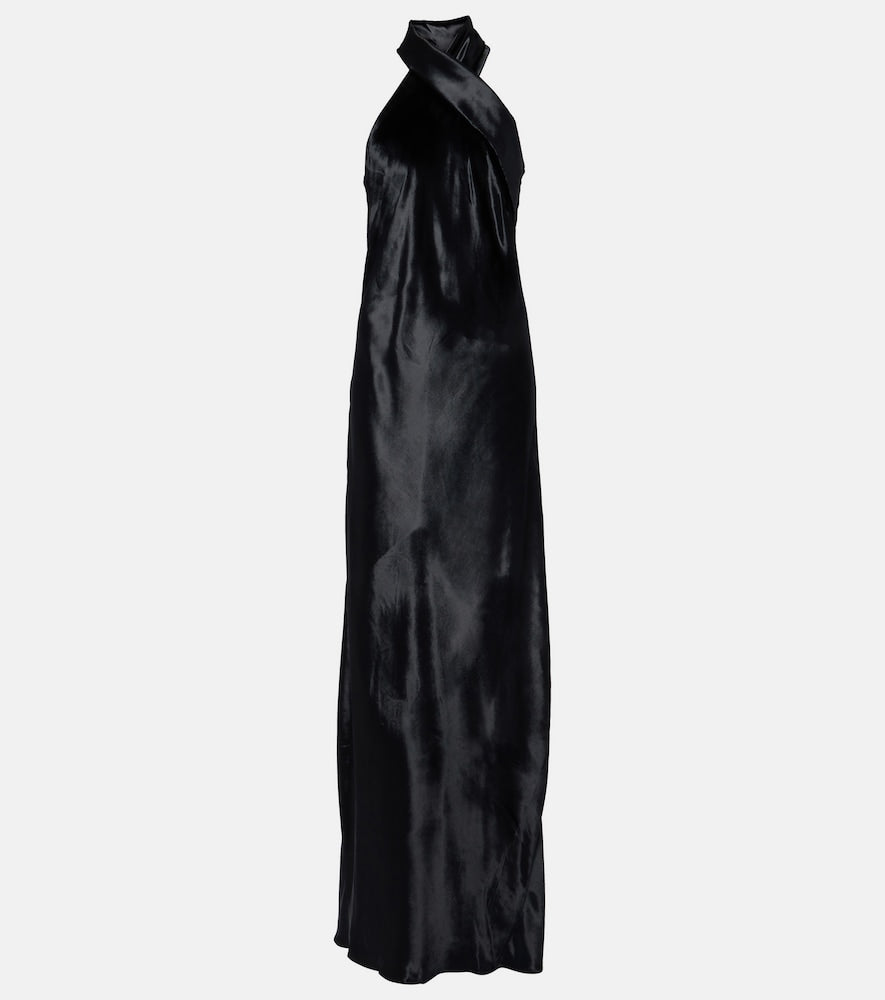 Galvan Pandora halterneck satin gown. Galvan Pandora 露背缎面礼服