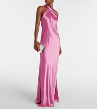 Galvan Pandora satin maxi dress