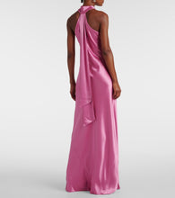 Galvan Pandora satin maxi dress