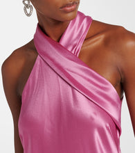 Galvan Pandora satin maxi dress
