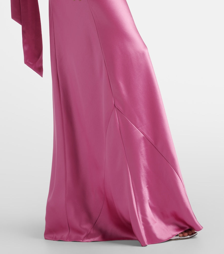 Galvan Pandora satin maxi dress